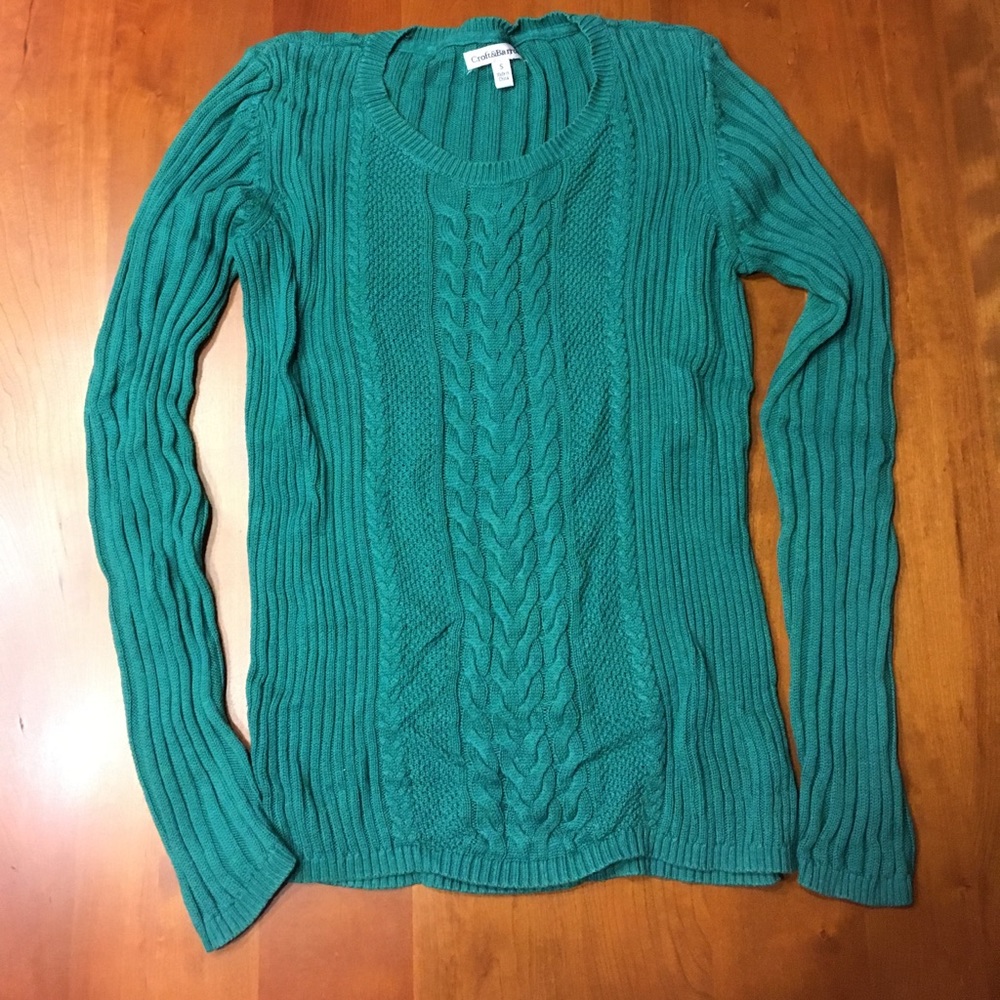 Croft&Barrow Green Knit Sweater (Fall/Winter)